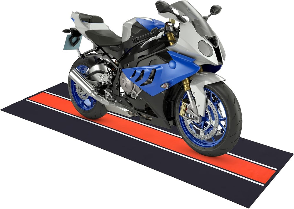 Motorcycle Mat 98 x 31 Inch Garage Floor Rug Washable Parking Mats