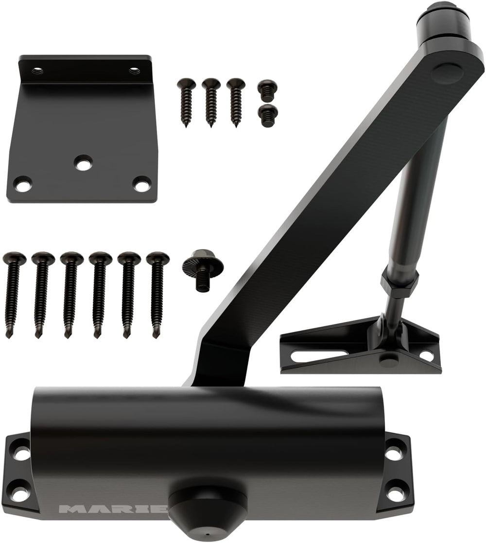 Marie Door Closer for Residential and Commercial Doors,Size 3 Adjustable Auto...