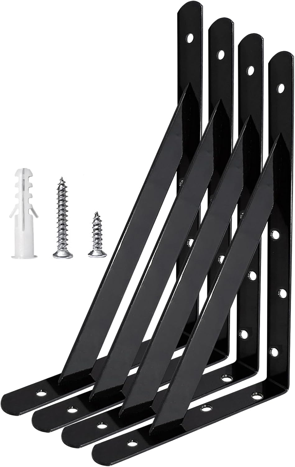 20 Inch Shelf Brackets for Heavy Load, 4 6 8 10 12 14 16 18 Inch Home, Garage...
