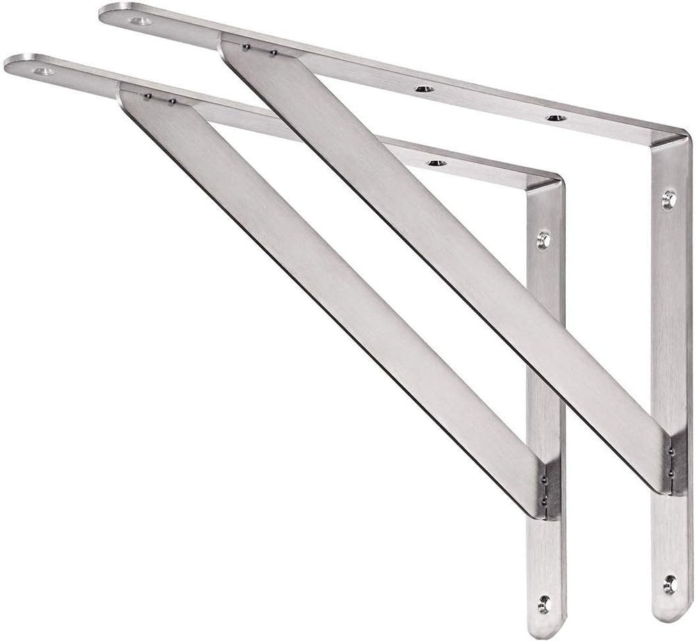 CLT Shelf Bracket 16” x 12" Max Load: 550 lb Heavy Duty Stainless Steel ...