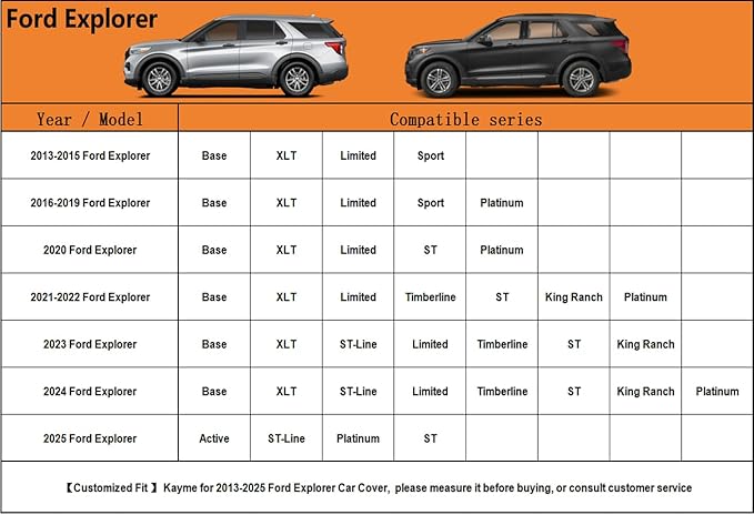 Kayme 6 Layers SUV Car Cover Custom Fit