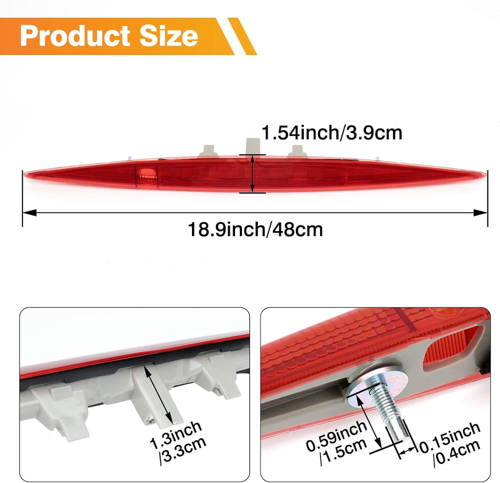 Center High Mount Stop Light Third Brake Light Compatible with Honda CRV 2012...