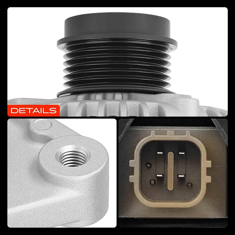 A-Premium Alternator, 12V 100A 6-Groove Clutch Pulley Clockwise