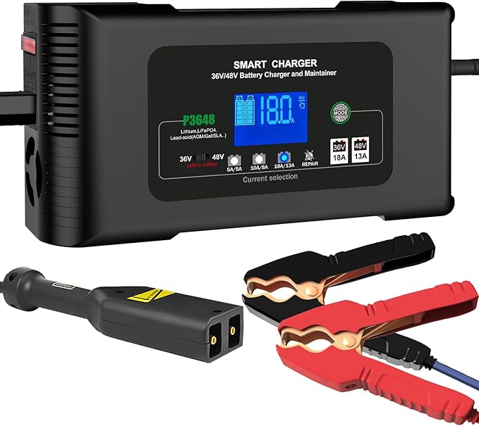 Golf Cart Battery Charger 36V 18A and 48V 13A Trickle Charger, 36 Volt Golf