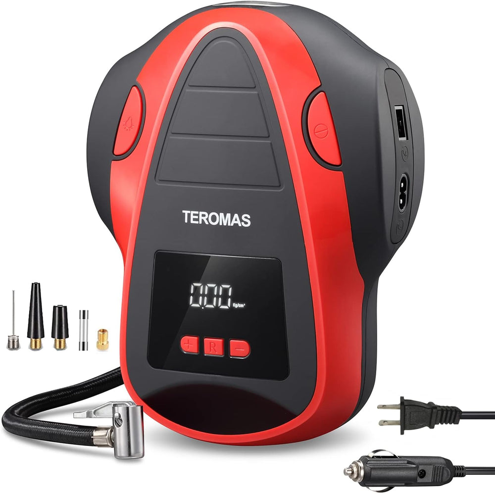 Tire Inflator Portable Air Compressor, Air Pump DC/AC for Car Tires 12V DC an...