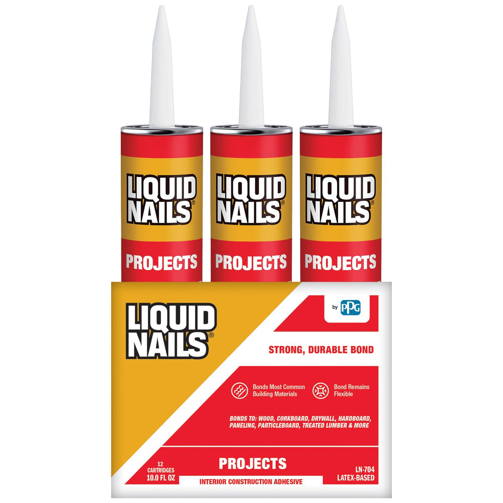 Liquid Nails Interior Projects 10 oz Off-White Latex-Based Construction Adhes...