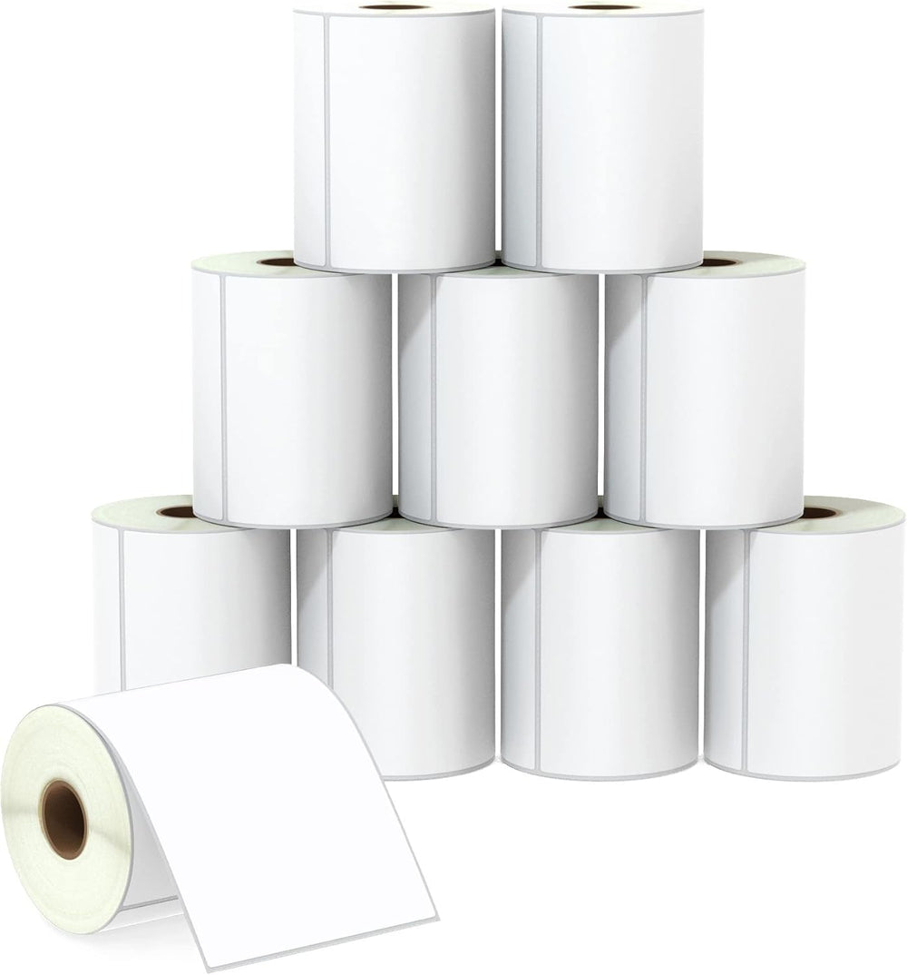 BETCKEY - 4" x 5" (102 mm x 127 mm) Thermal Labels, [10 Roll/3500 L...