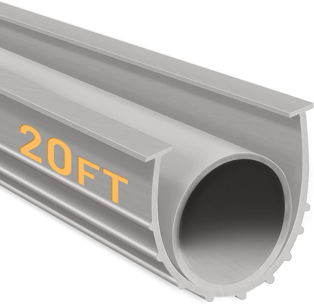 Garage Door Bottom Seal, 5/16 T-End Rubber Weather Stripping, 20 FT