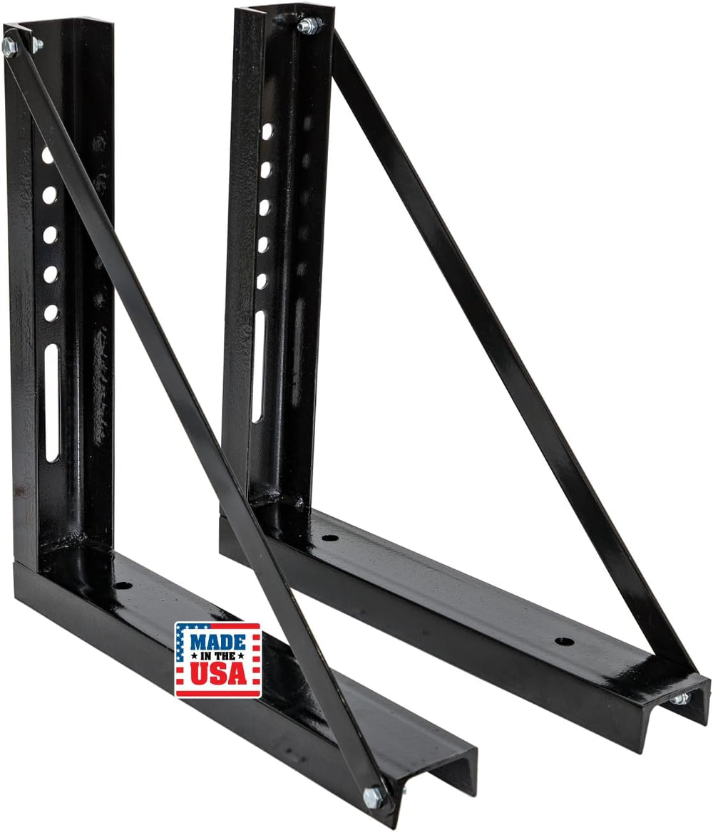 Buyers Products 1701005B Underbody Truck Box Brackets 18 x 18 In Black