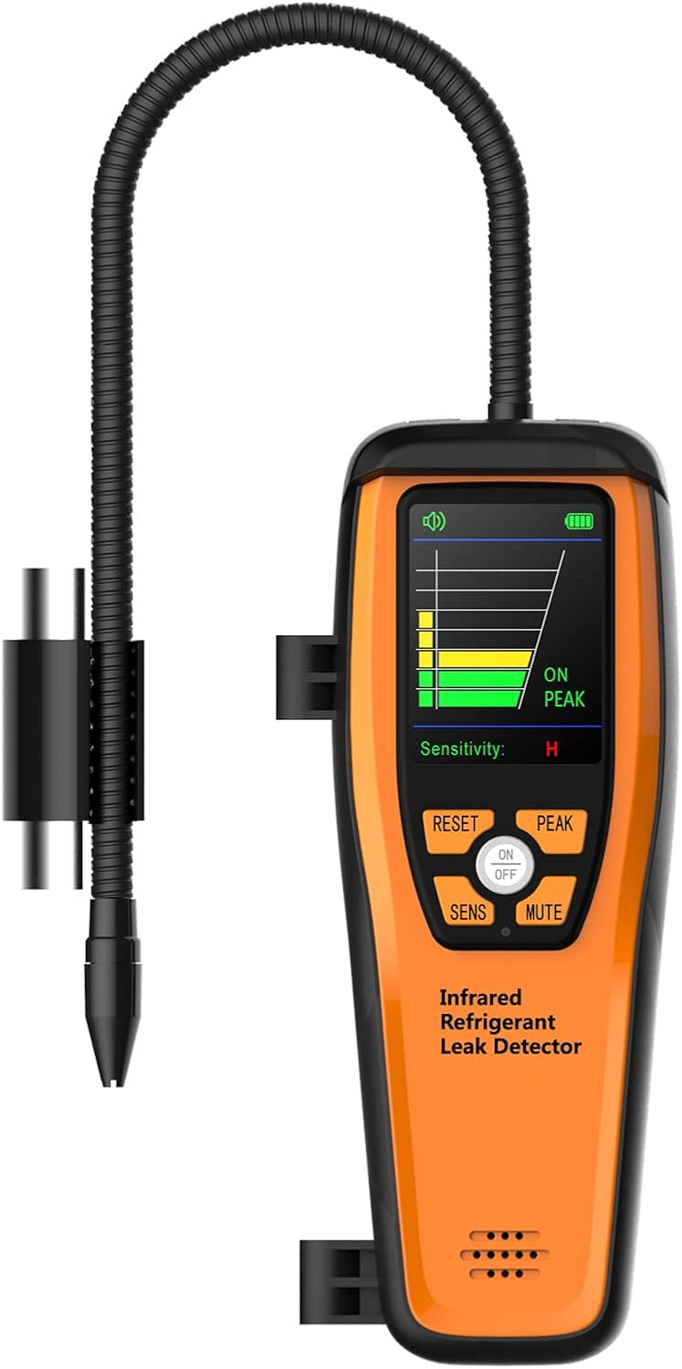 Elitech HVAC Refrigerant Leak Detector 10 Yrs Infrared Sensor Life, Halogen F...