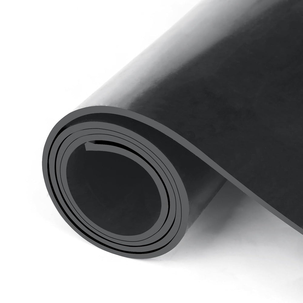 HooTown Solid Rubber Sheets Strips, No Adhesive Neoprene Rubber Rolls Seal