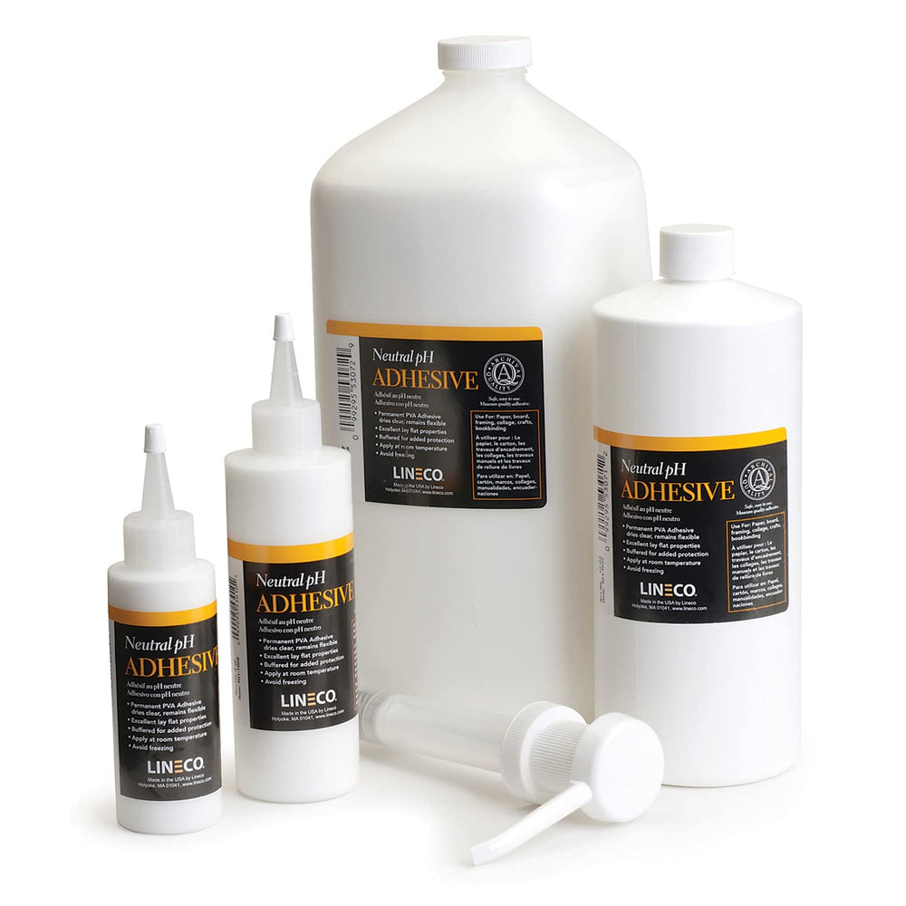 Lineco Neutral pH Adhesive, All-Purpose Glue, 1 Quart, White, 2 Pack