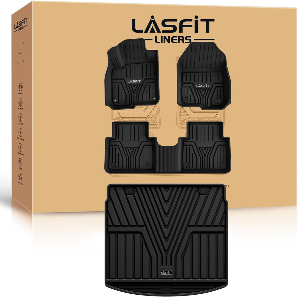 LASFIT Floor Mats & Trunk Mat for Honda CR-V 2017-2022, All Weather Prote...