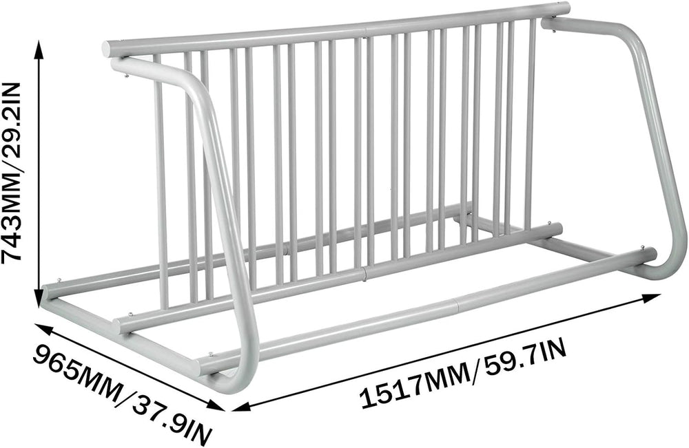 BestEquip 10 Holders Floor Bike Rack, 59" Length All-Steel Grid Bike Rac...