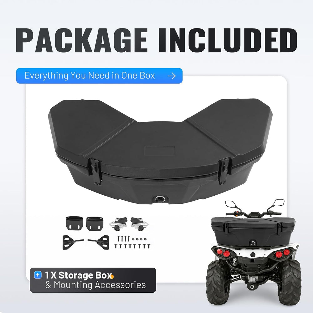 ECOTRIC Rear Storage Cooler Box Compatible with Can-Am Maverick X3 Turbo, Ren...