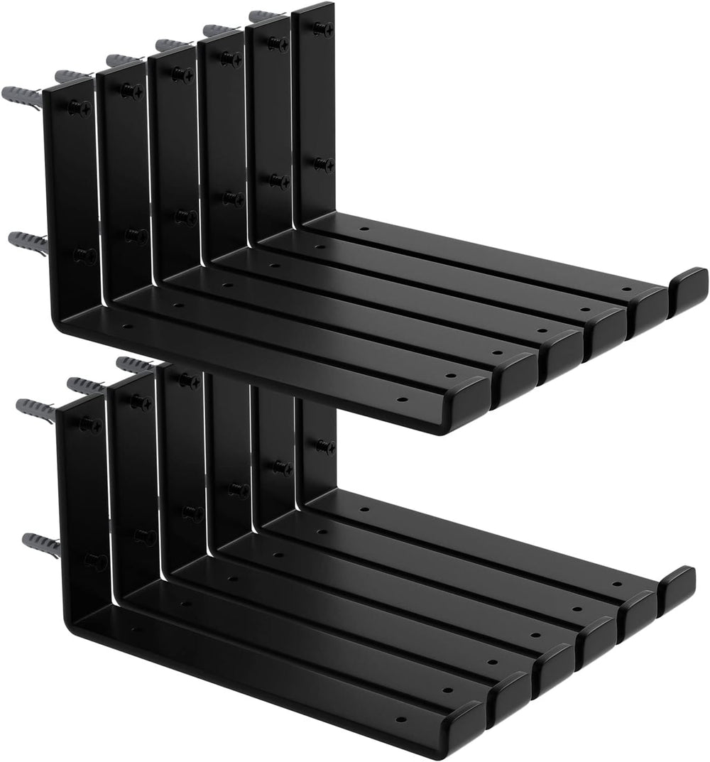 12-Pack Shelf Bracket, 11.25" L x 6" H x 1.5" W Floating Shelf...