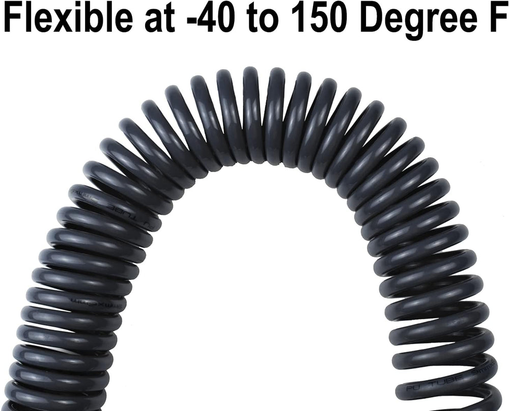 YOTOO 5 Pack Polyurethane Recoil Air Hose, Air Compressor Hose 1/4" Inne...