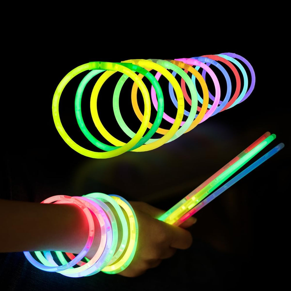 820 pcs Glow Sticks Bulk, Glow in The Dark Party Supplies, Festival Accessori...