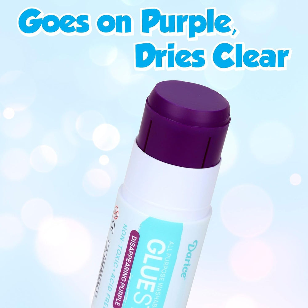 Darice Giant Disappearing Purple Glue Sticks, Large 115-gram Jumbo XL Glue St...