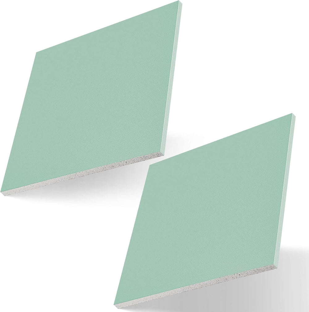 2 Pcs 16 x 16 x 1/2 Inch Drywall Repair Panel for Mend Wall, Green