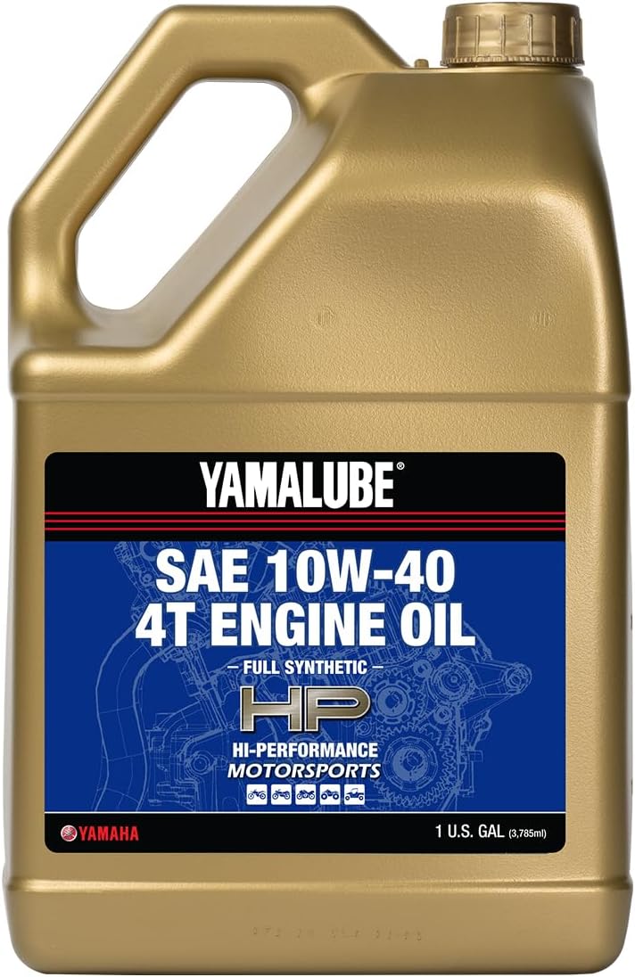 Yamaha Yamalube 10W-40 4T Full Synthetic Hi-Performance Engine Oil- 1 Gallon,...