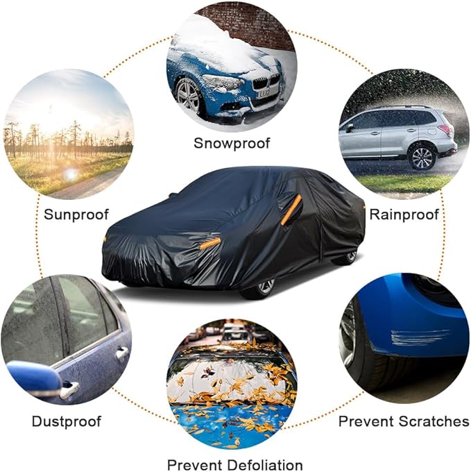 Kayme 7 Layers Car Cover Custom Fit