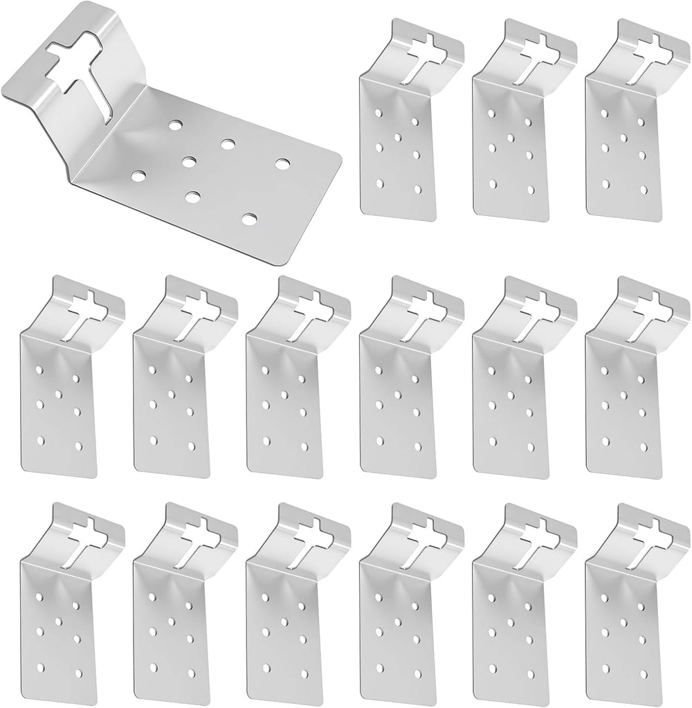 18 Pcs Galvanized T-Post Bracket 3"