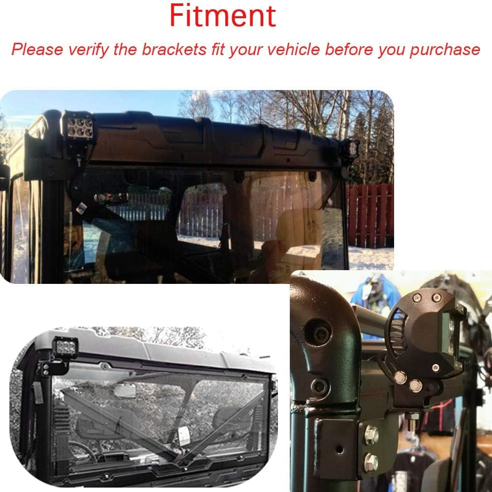 Wsays 50" 288W Light Bar Kit Fit for Polaris Ranger 570/900/1000 Full Size