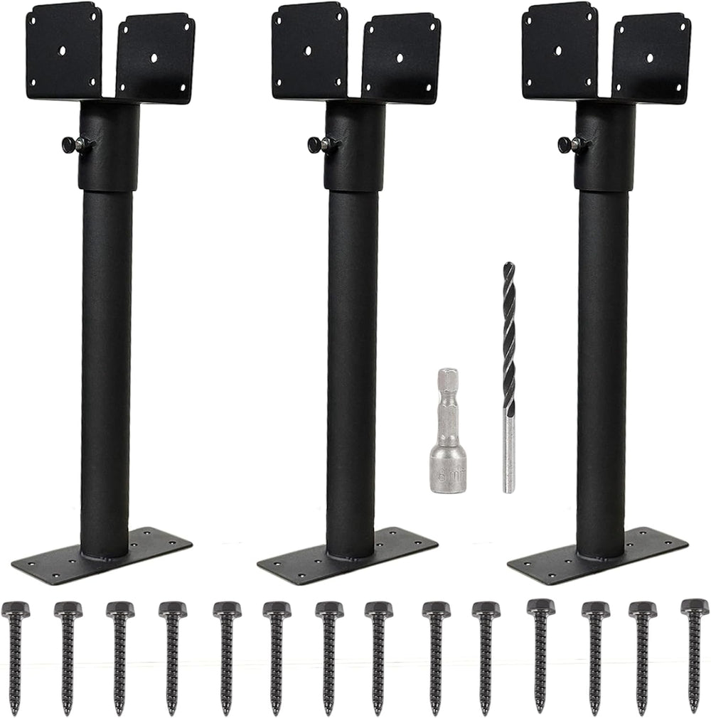 3 Packs Roof Riser Brackets 3.6" Adjustable Saddle Roof Riser 16.5"...