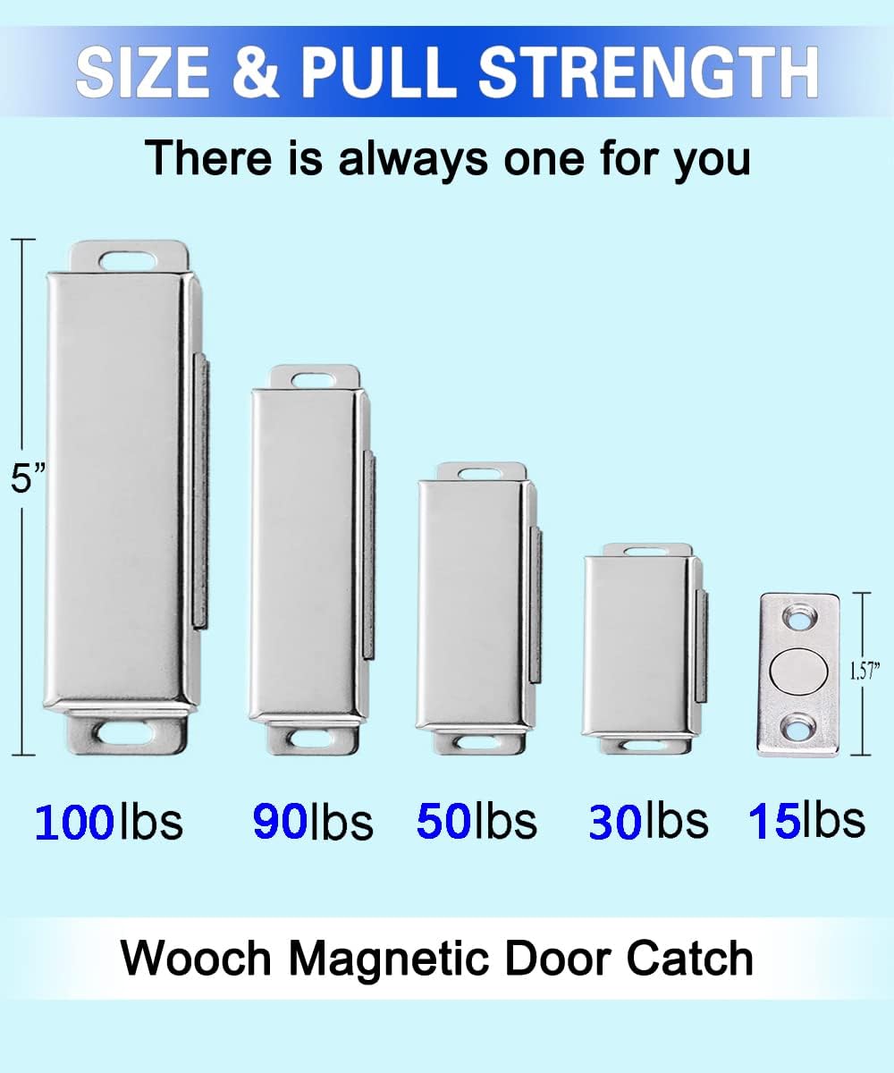 WOOCH Door Magnetic Catch - 90lb High Magnetic Stainless Steel Heavy Duty Cat...