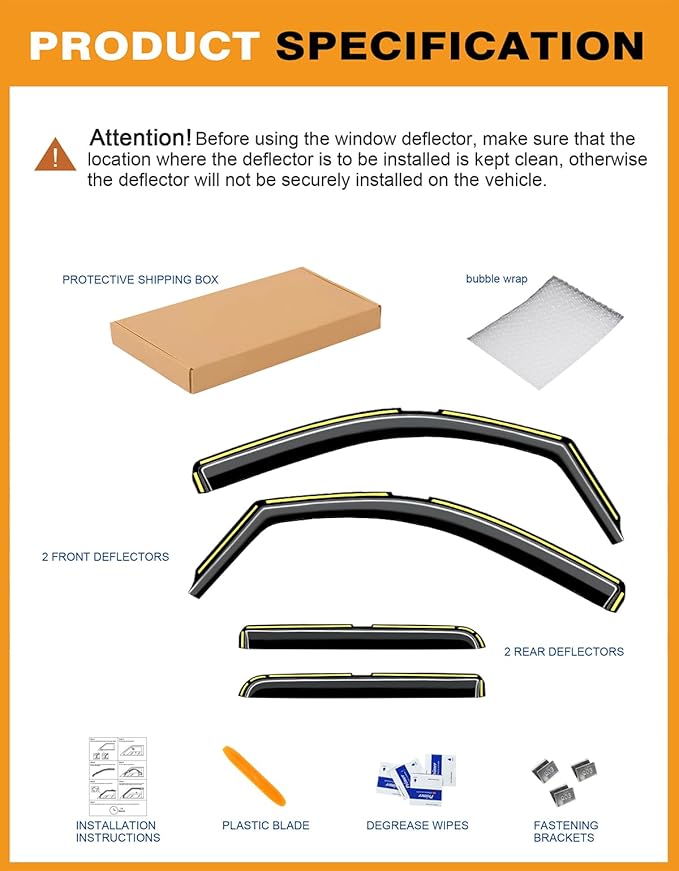 in-Channel Window Rain Guards Fit