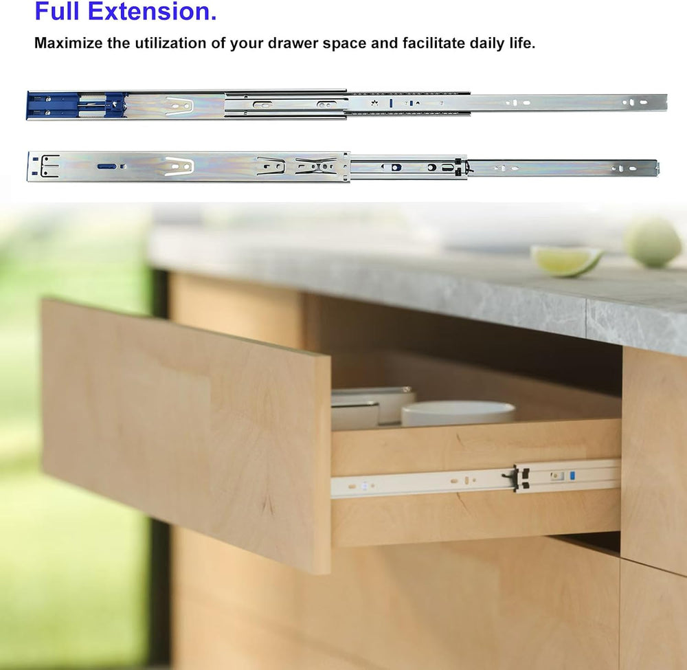14 Inch 10 Pairs Soft Close Drawer Slides Full Extension