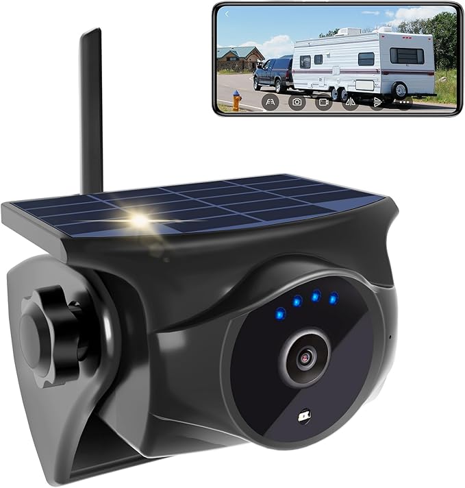 1080P Solar Wireless Backup Camera