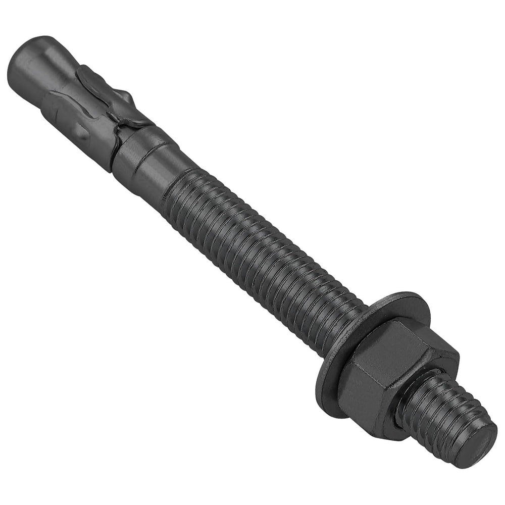 Wensilon 30Pcs 3/8x4 Inch Standard Fasteners for Heavy-Duty Black Wedge Ancho...