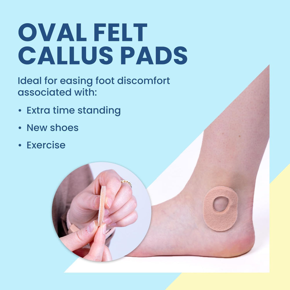 Aetna Foot Products Felt Callus Pads, Adhesive Oval Cushions, Medical Bandage...