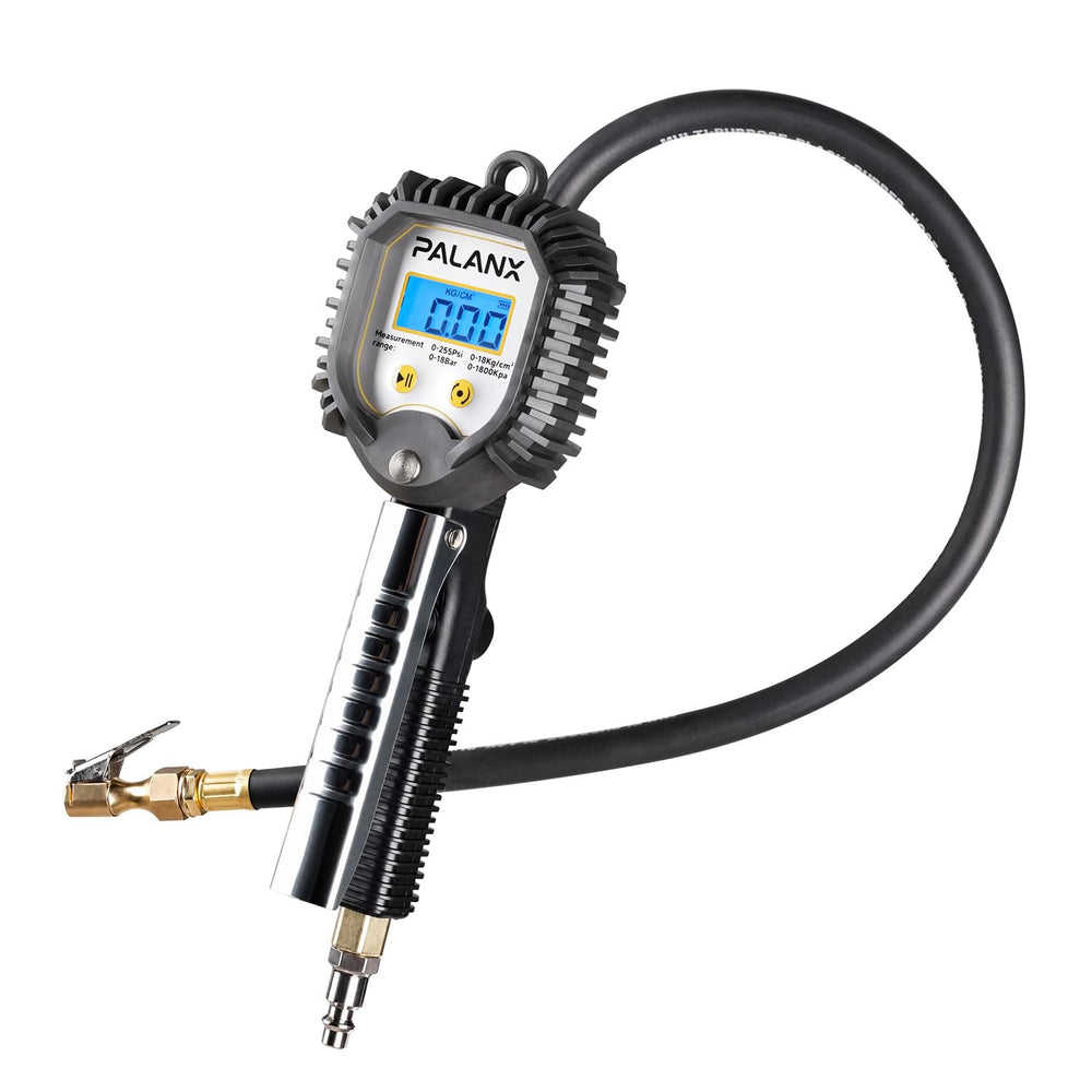 230 PSI Digital Tire Pressure Gauge with Inflator & Deflator