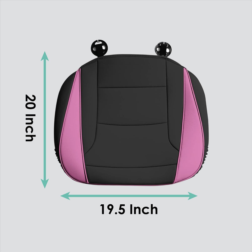 FH Group Car Seat Cushion – Durable PU Leather Car Seat Cushions, 2 Piece Fro...