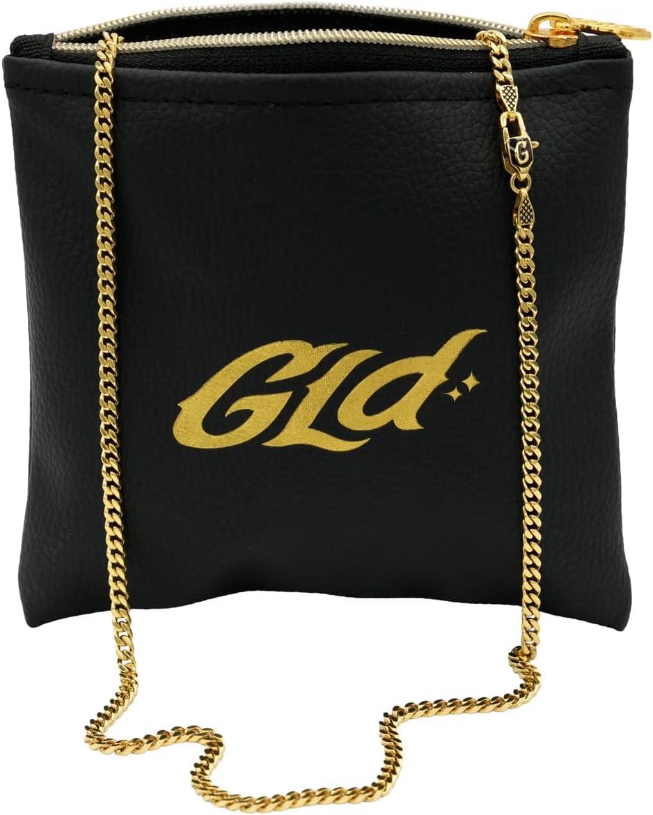 GLD Cuban Link Chain for Men and Women - Gold-Plated Micro Cuban Chain with P...