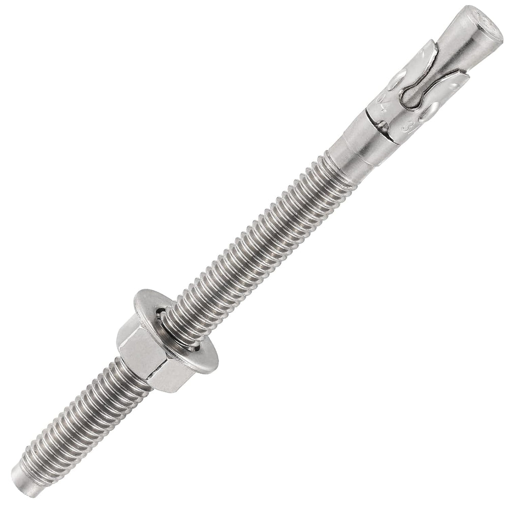 Wensilon 5Pcs 5/8x6 Inch Standard Fasteners for Heavy-Duty 304 Stainless Stee...