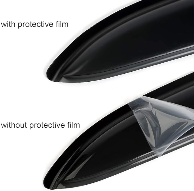 4pcs Original Shatterproof Rainproof Side Window Wind Deflectors Tape on Sun