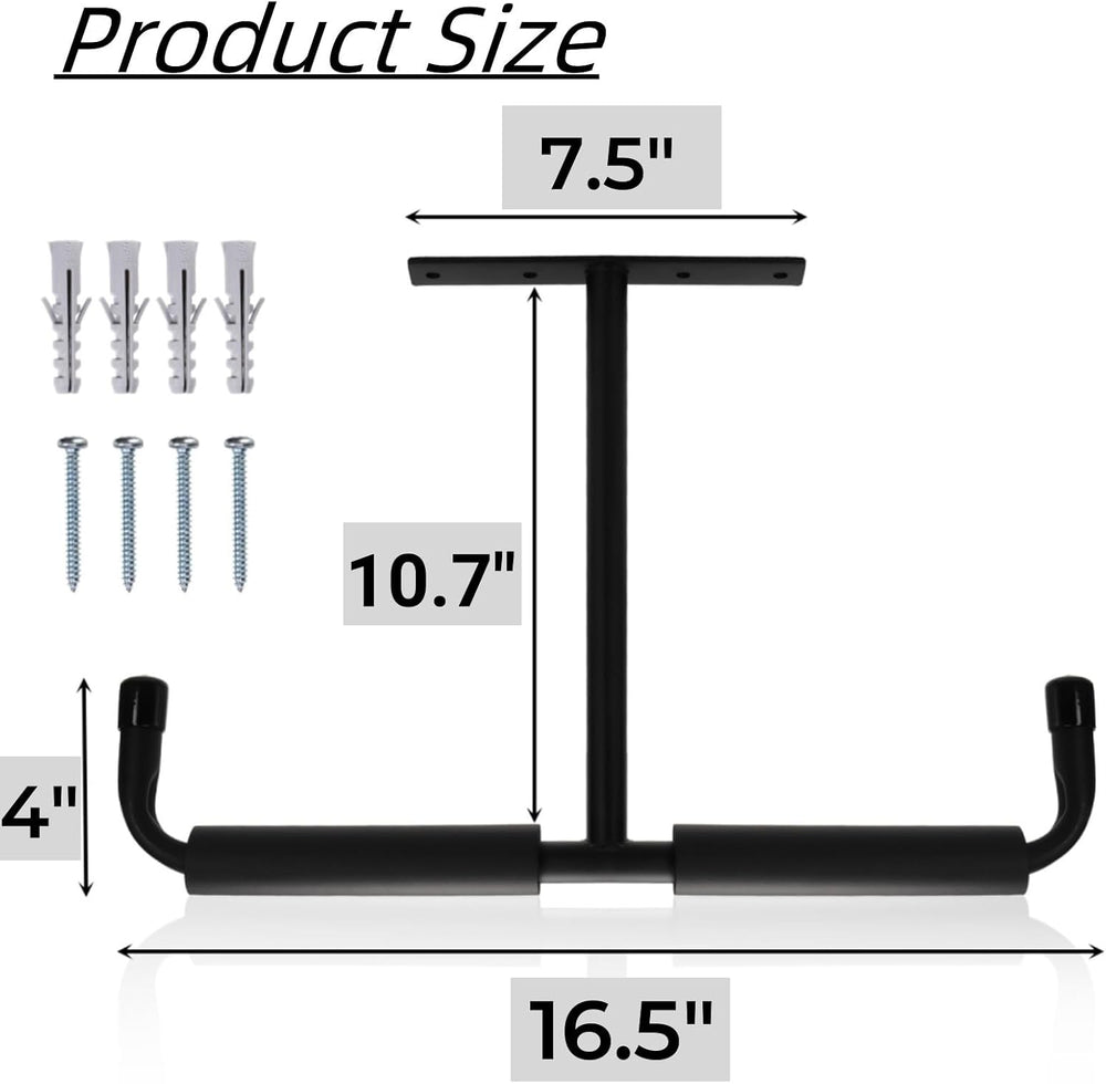 Tlence 4 Pack Overhead Garage Storage Hooks, 16.5" Heavy Duty Ceiling Mo...