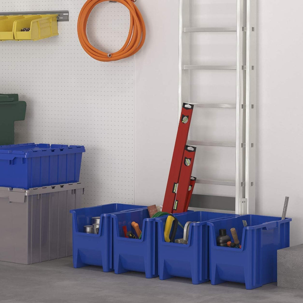 Akro-Mils 13014 Stack-N-Store Heavy Duty Stackable Open Front Plastic Storage...