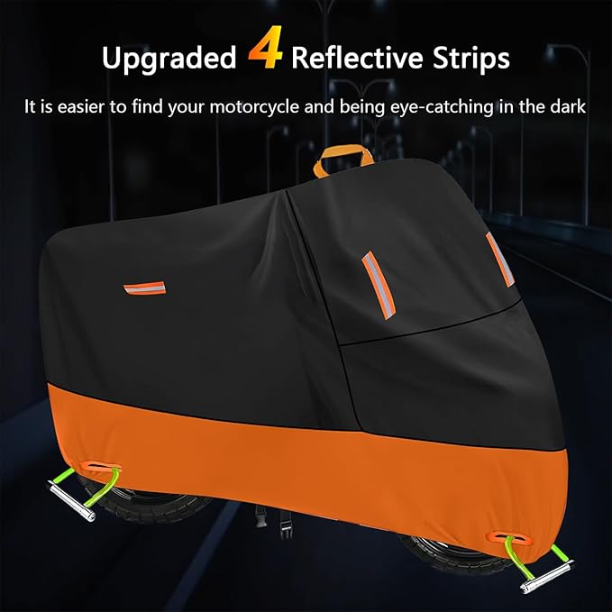 Harley Motorcycle Cover Waterproof Outdoor 300D Oxford Heavy Duty Oxford All
