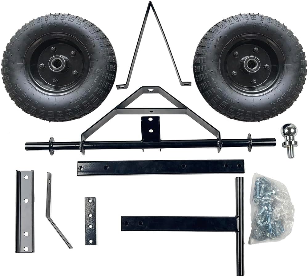fouwick 600LBS Trailer Mover, 1-7/8” Hitch Ball & 12” Pneumatic Tires, Ma...