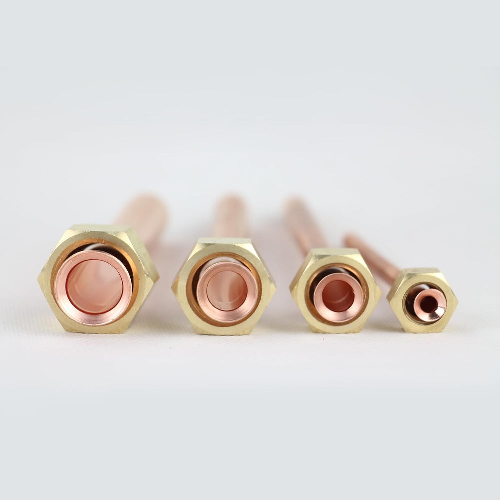 TAUROX 10FT Mini Split Line Set 1/4" & 1/2" O.D Copper Pipes Tu...