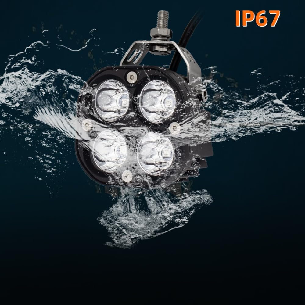 LED Blue Offroad Driving Fog Lights Pod 2Pcs 40W 3Inch Blue Hunting Fishing L...
