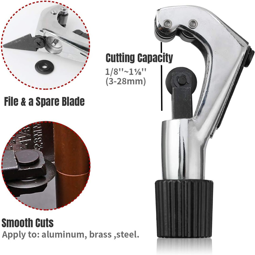 Thorstone 45 Degrees Single Flaring Tool & Swaging Tool Kit for HVAC Tubi...