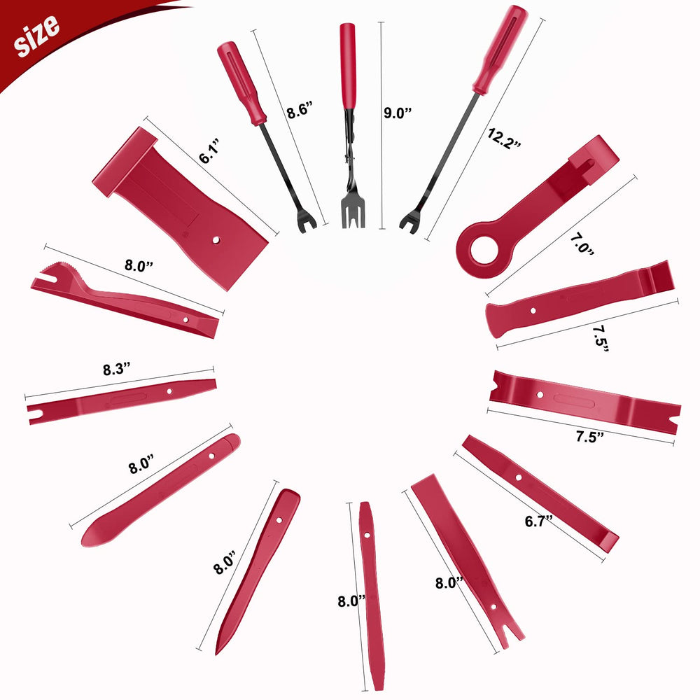 Nilight 238Pcs Trim Removal Tool, Auto Push Pin Bumper Retainer Clip Set