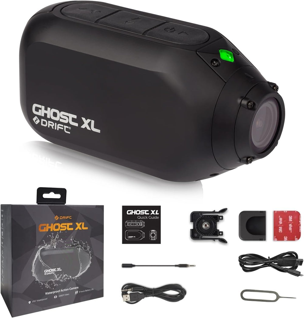 Drift Ghost XL Motorcycle Action Camera, 1080P, 9-Hour Battery, Waterproof