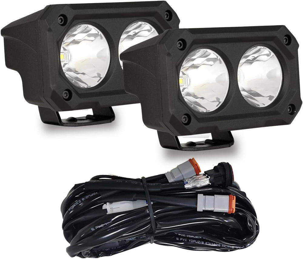 BIGLION.X 4 Inch LED Light Pods, 2Pcs 100W 6000K Offroad Driving Fog Light